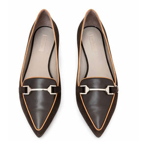 New Kiton Brown Suede Leather Loafers Flats Size 40/9.5 Fit Best